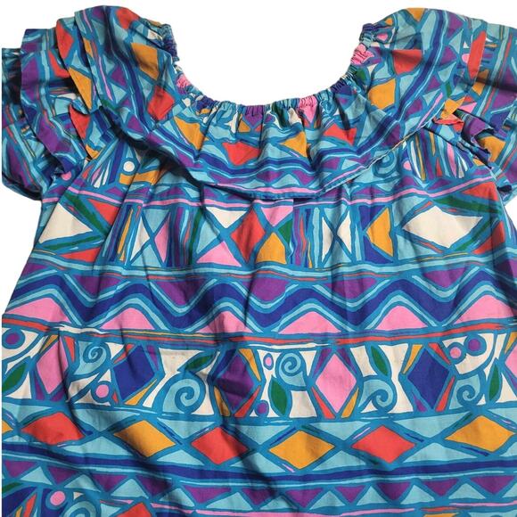 2647 Michelle Michael Women's Fiesta Blouse Size Large - Picture 1 of 5